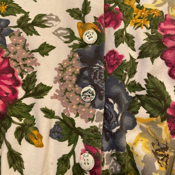 Vintage 80s Floral Wallpaper Romper - Picture 3 of 4